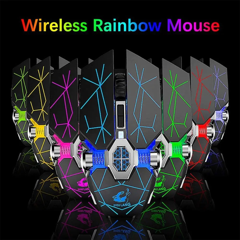 Wireless Rechargeable RGB Gaming Mouse