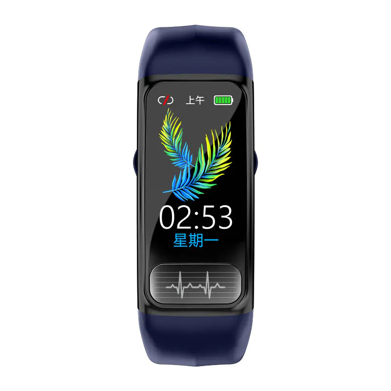 Black ECG PPG Smart Watch