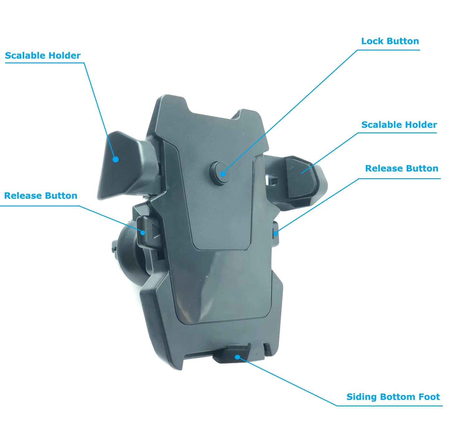 One-Touch Car Air Vent Mount Cell Phone Holder Clip