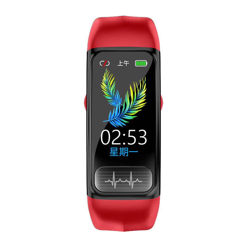Black ECG PPG Smart Watch