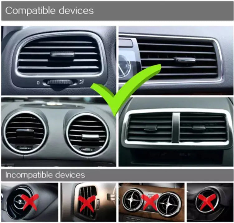 One-Touch Car Air Vent Mount Cell Phone Holder Clip