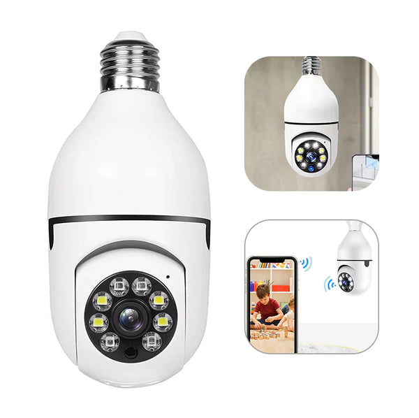 360° 1080P Wi-Fi Smart Bulb Security Camera