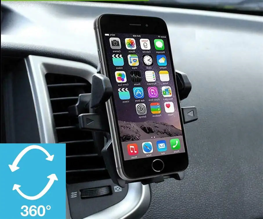 One-Touch Car Air Vent Mount Cell Phone Holder Clip