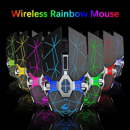 Wireless Rechargeable RGB Gaming Mouse
