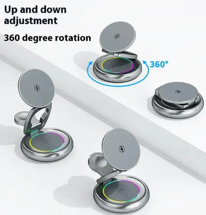 3-in-1 Rotatable Wireless Charger Stand