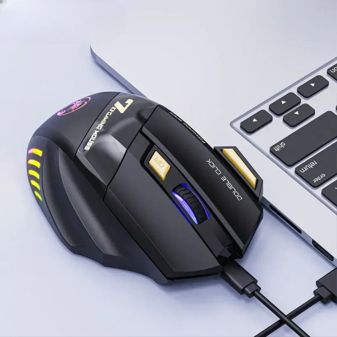 Ergonomic Rechargeable RGB Wireless Gaming Mouse