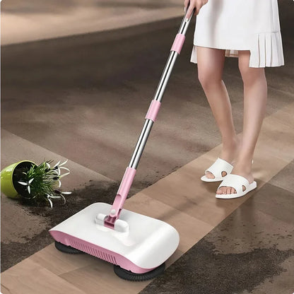 All-in-One Hand Push Floor Sweeper