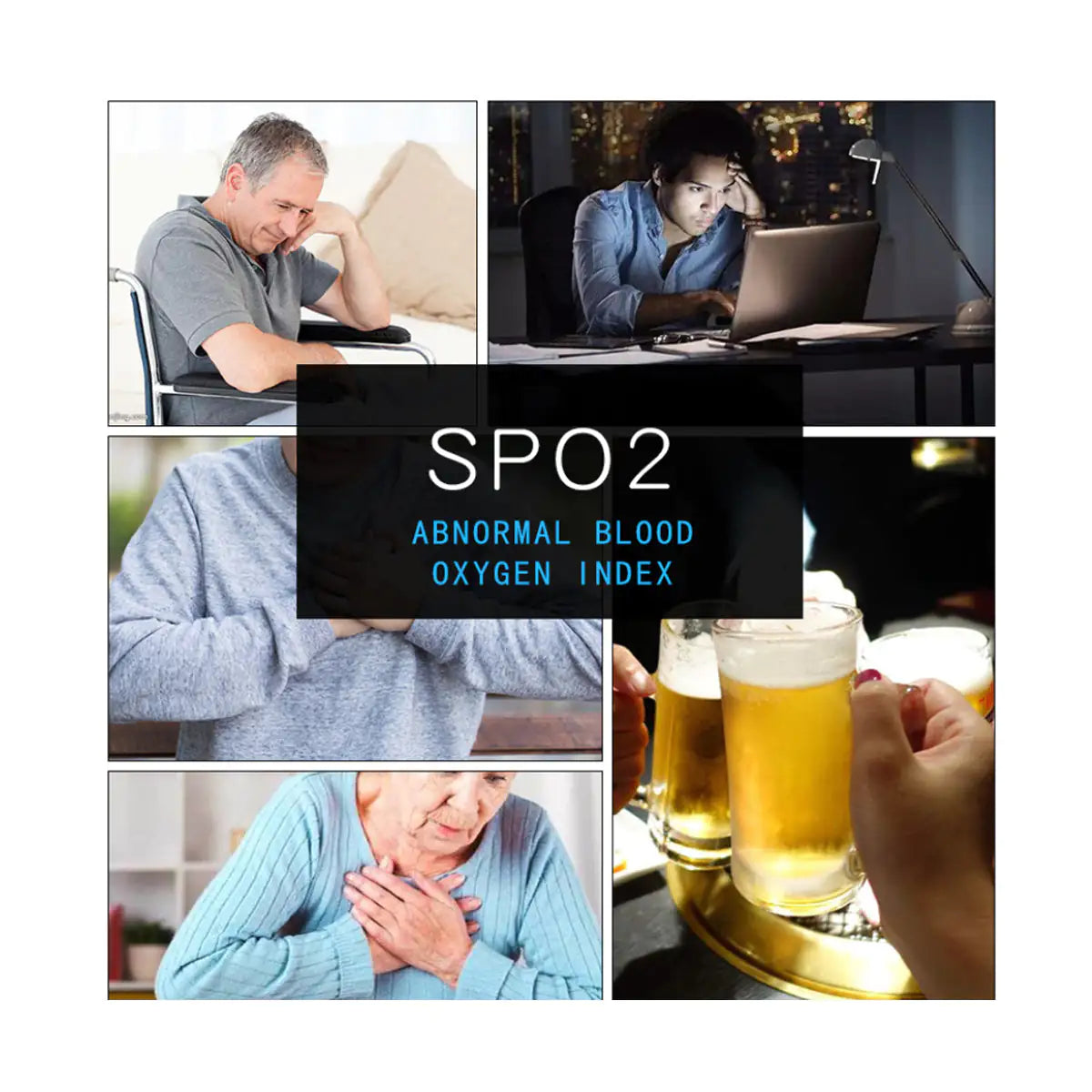 Fingertip Pulse Oximeter with LED Display