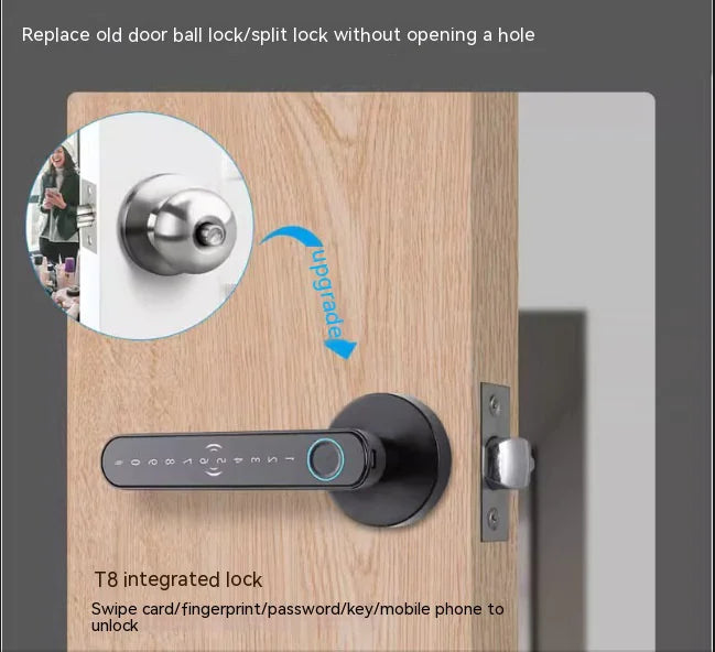 Punch-Free Smart Fingerprint Door Lock
