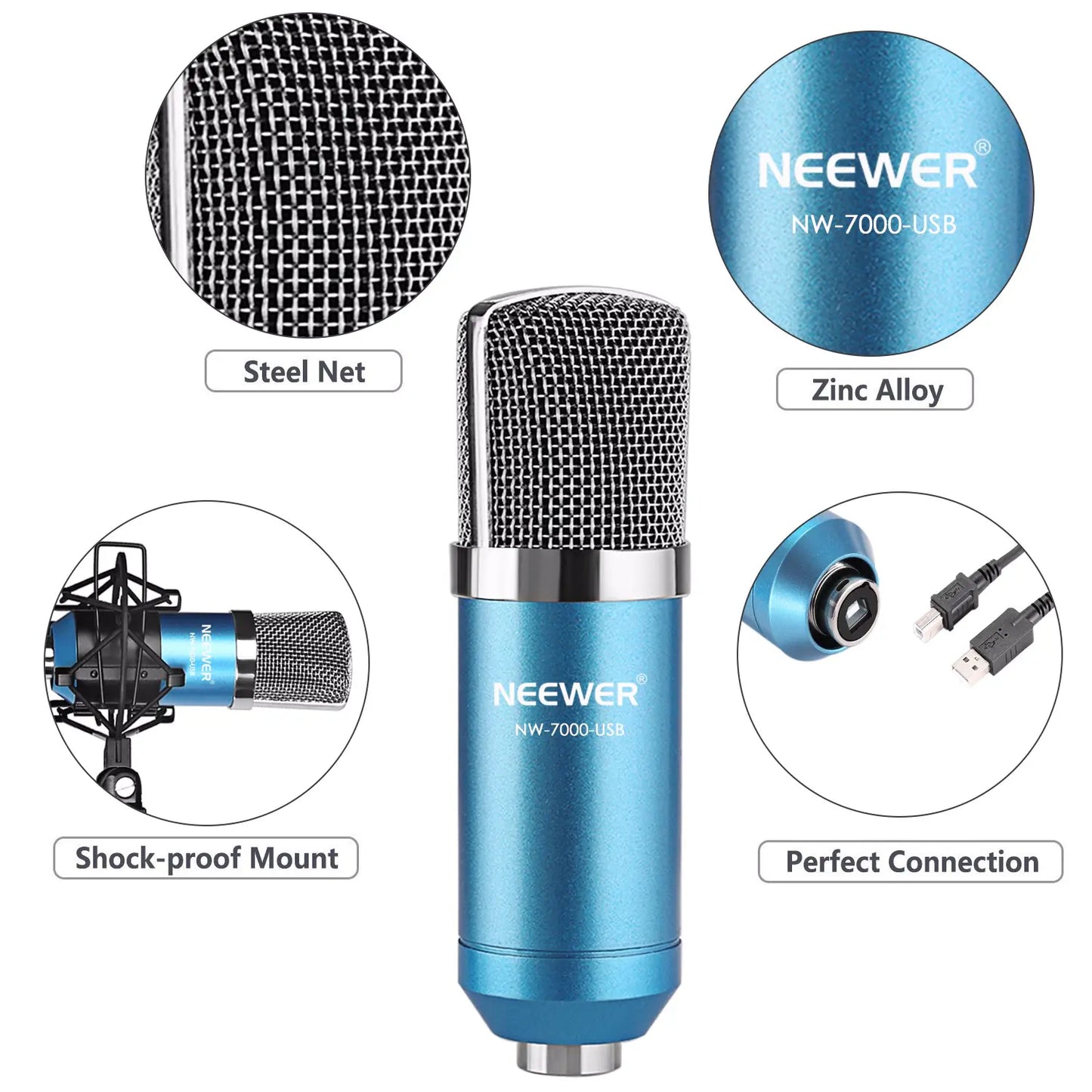 Professional USB Microphone Set